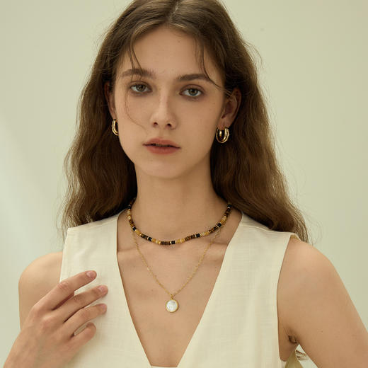 ARSIS｜秘密花园系列 虎眼财运串珠项链 商品图4