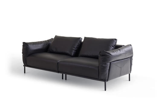 摩恩 三人沙发 | 皮布面料可选，详询客服 商品图1