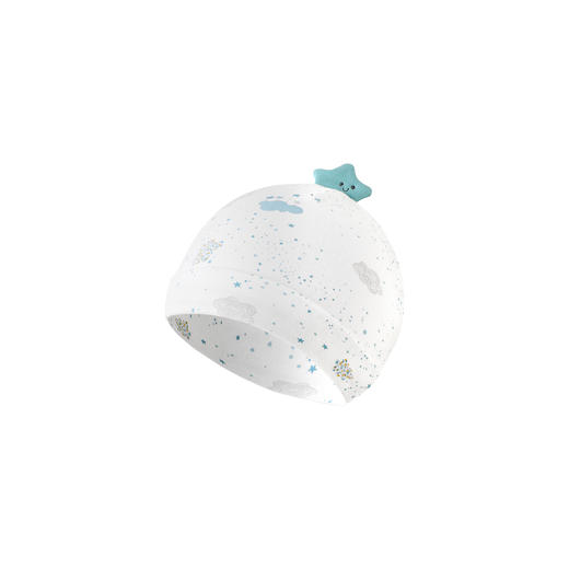 【商场同款】英氏婴儿帽子四季新生儿圆帽柔软舒适胎帽小宝宝帽子 商品图4