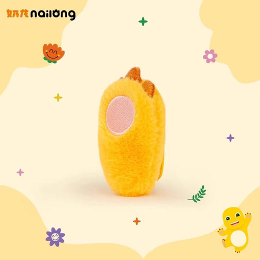 奶龙周边小奶龙毛绒小脚掌发夹 毛毛侧边刘海发卡bb夹高级感碎发边夹 商品图2