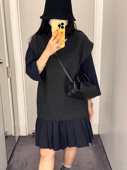 【高品质私服】【CS拼接百褶针织T恤连衣裙】织纹赋予肌肤云朵般的亲肤触感G1217-CC【无标出货 介意慎拍】 商品图7