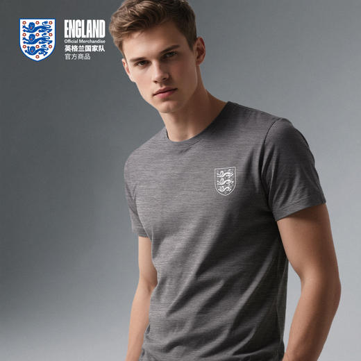 【官方正版】英格兰国家队 | 夏季灰色运动T恤透气舒适基础版短袖 商品图4