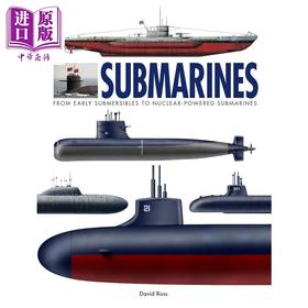 预售 【中商原版】潜艇大全 Submarines 英文原版 David Ross 潜艇发展历史 世界潜艇科普读物