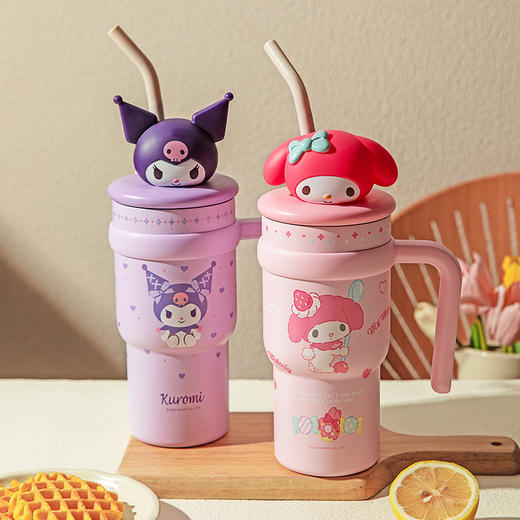 摩登主妇保温杯大容量冰霸杯可爱高颜值水杯女生吸管杯子生日礼物 商品图1