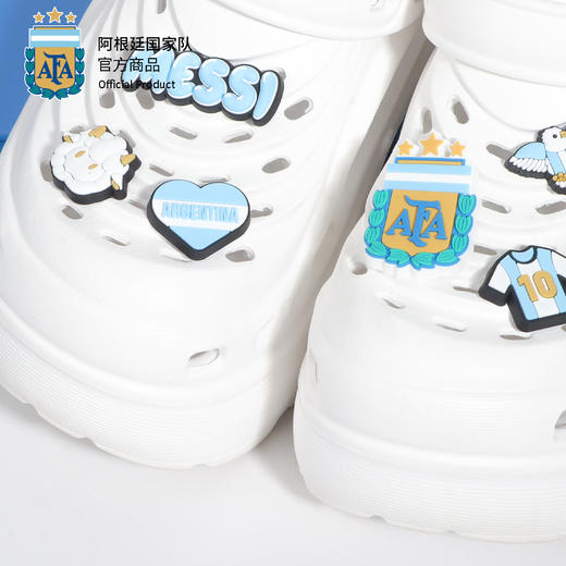 【官方正版】阿根廷国家队 | 夏季厚底洞洞鞋户外透气沙滩鞋可外穿凉拖鞋 商品图2