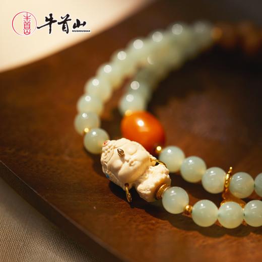 牛首山猛犸象牙檀香系列双圈手串原创设计高级感高颜值送朋友 商品图2