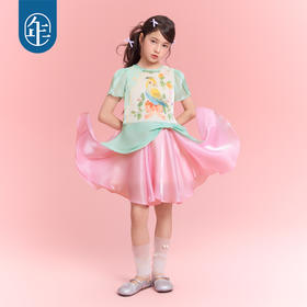 年衣童装连衣裙女童25夏季新款国风中式甜美莓莓鹦鹦连衣裙