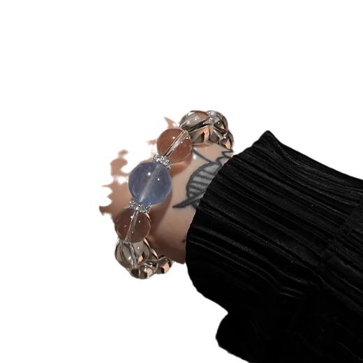 六鑫珠宝 2025新款海蓝宝白水晶手串 轻奢小众 商品图4