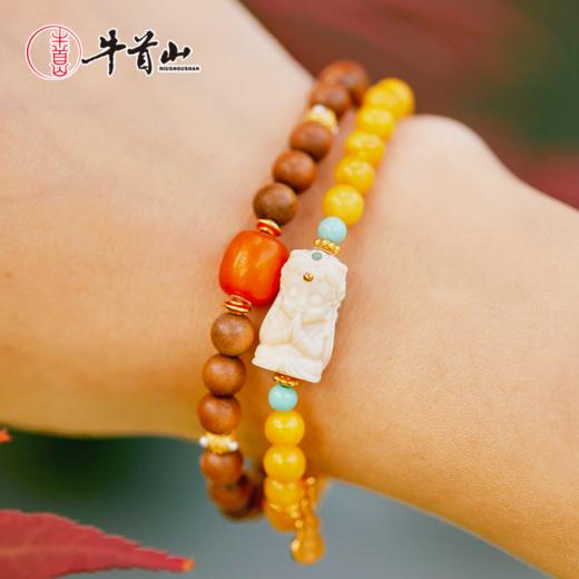 牛首山猛犸象牙檀香系列双圈手串原创设计高级感高颜值送朋友 商品图3