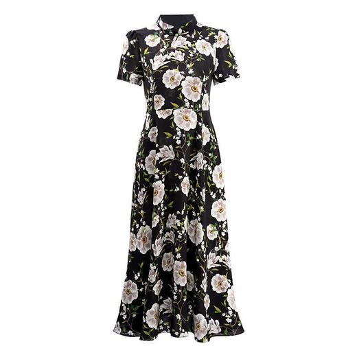 「自」全新升级【铂金会员247/天猫329/差价82】(15401)洛诗琳新中式旗袍改良连衣裙2025年夏季新款国风印花裙子 商品图4