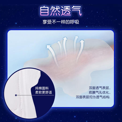 【2包装】恩芝(Eunjee)韩国进口绵柔护翼防漏姨妈巾加长夜用卫生巾330mm*4片/包 商品图3