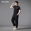 PINLI品立2025夏季新款小狗烫钻修身POLO衫商务休闲短袖男士上衣BG252112089 商品缩略图1