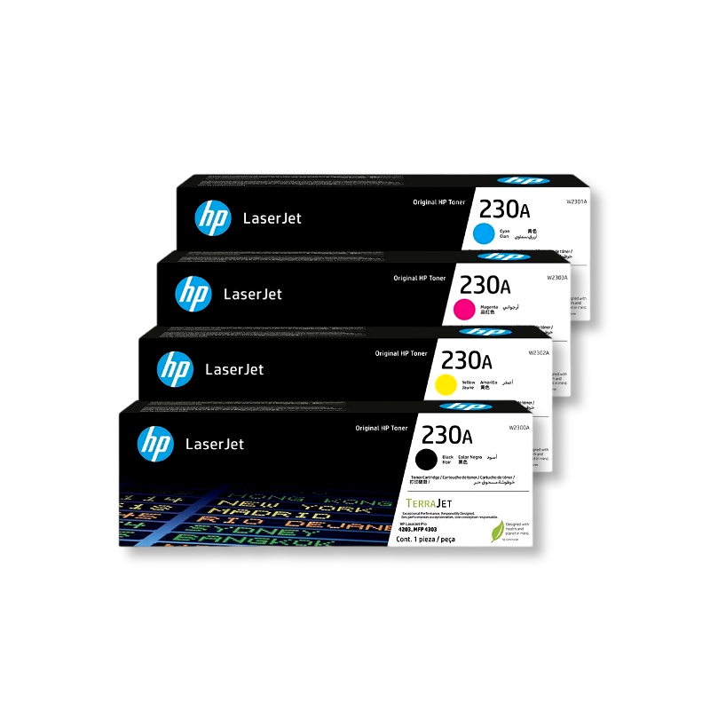 惠普（HP）原装W2300A原装硒鼓彩黑色230A硒鼓W2301A W2302A W2303A适用4303dw 4303fdn 4303fdw 4203dw打印机墨粉盒