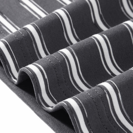 gxg.jeans男装  条纹撞色插肩袖宽松休闲圆领短袖T恤男 25夏热卖 商品图4