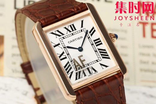 卡地亚Tank AF坦克系列 中号 女士石英腕表
【表壳】表盘尺寸：中号33.7mm*25.5mm 商品图1