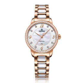 V5635-0128L依波EBOHR  蝶恋花系列女士女生礼物时尚学生手表石英女表正品5635  (没电)