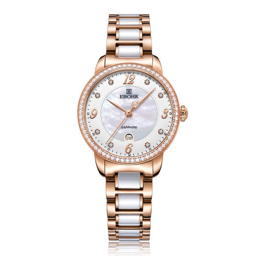 V5635-0128L依波EBOHR  蝶恋花系列女士女生礼物时尚学生手表石英女表正品5635  (没电) 商品图0