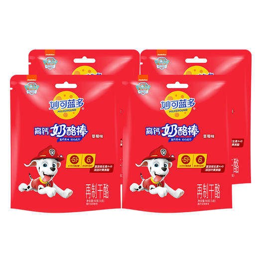 妙可蓝多奶酪棒高钙草莓味 90g*4 商品图3