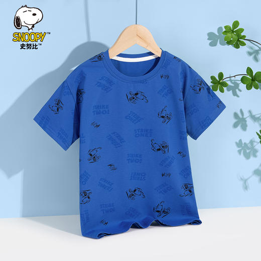 【100-120】【史努比】男童夏季短袖T恤 商品图0