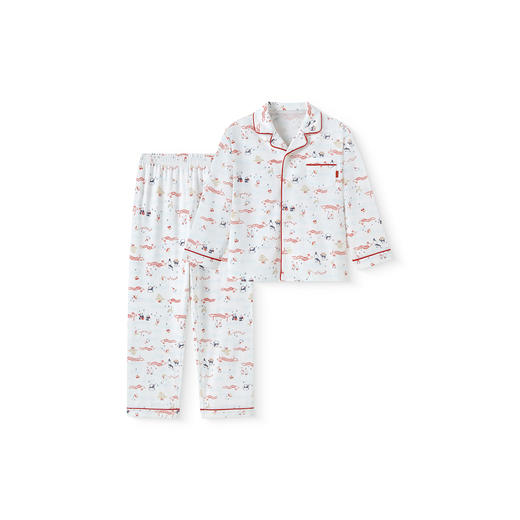 【商场同款】英氏儿童家居服春秋季柔软舒适男童女童长袖睡衣睡裤 商品图4