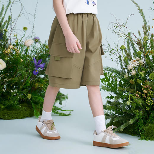 mettekids男童短裤2025夏季新款儿童五分裤运动休闲中大童裤子 商品图2