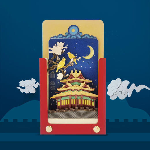 故宫角楼/千里江山立体纸雕记事本 商品图0