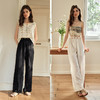 OLrain欧芮儿订珠慵懒度假直筒裤女夏季2025新款松弛显瘦显高长裤 商品缩略图2
