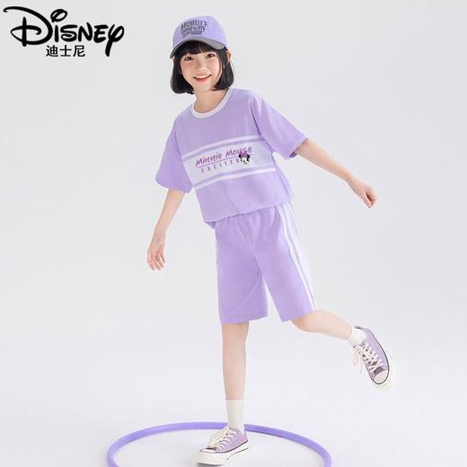 迪士尼女童短袖T恤夏季薄款2025新款儿童运动上衣女大童半袖体恤 商品图6