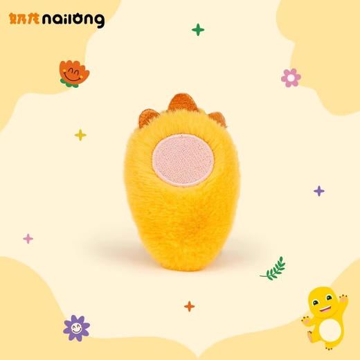 奶龙周边小奶龙毛绒小脚掌发夹 毛毛侧边刘海发卡bb夹高级感碎发边夹 商品图0