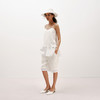 NUTH波西米亚镂空蕾丝白色凉感亚麻天丝宽松直筒五分中裤女 商品缩略图3