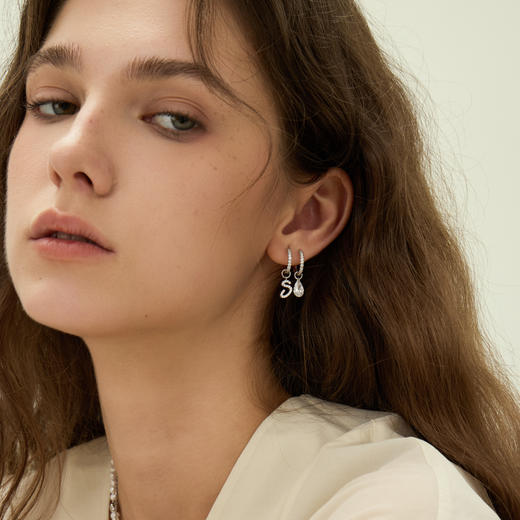 ARSIS银饰｜印记系列 艺术字母耳环 商品图6