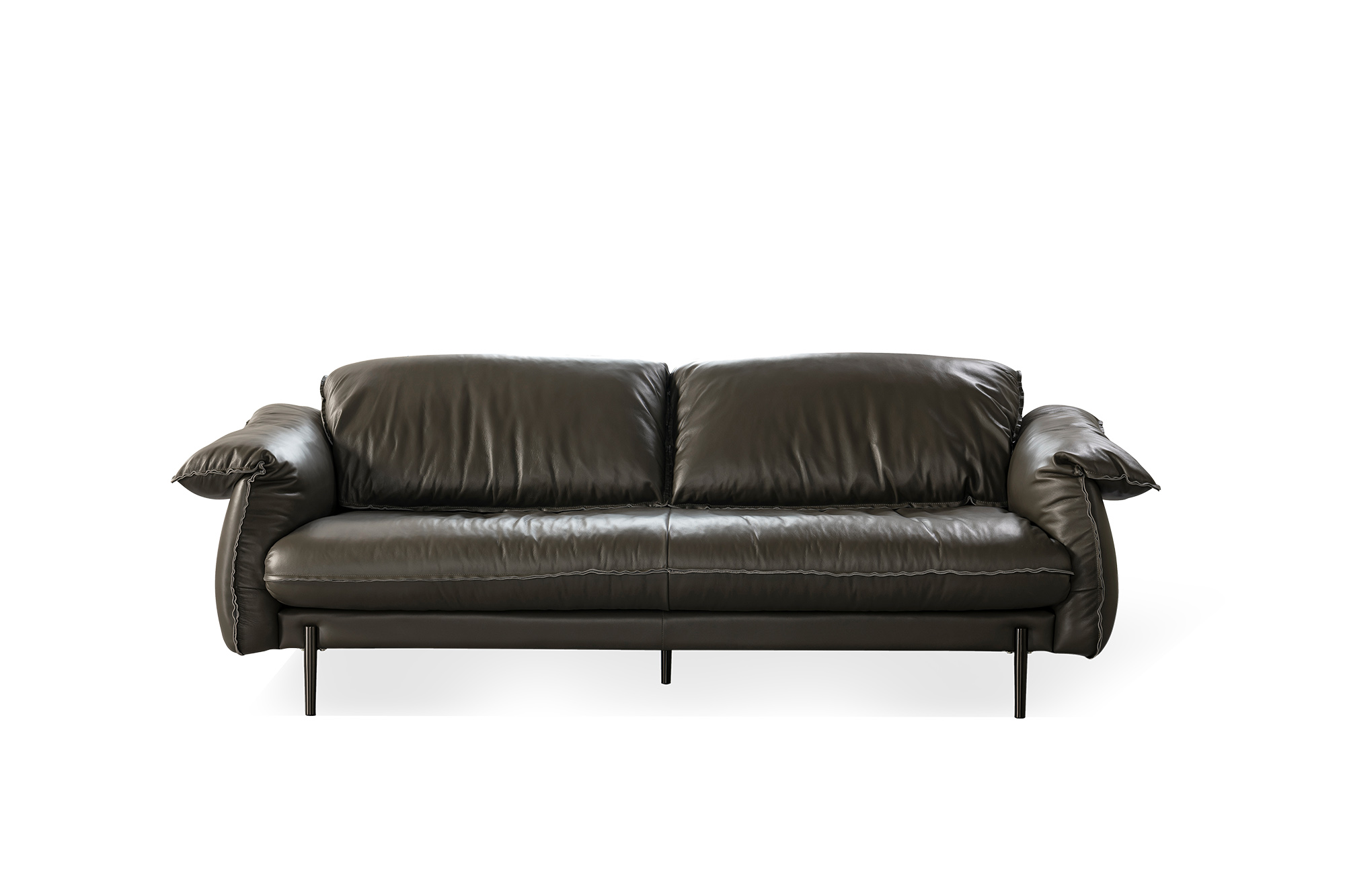 Meyer Sofa 迈耶三人沙发 | 皮布面料可选，详询客服