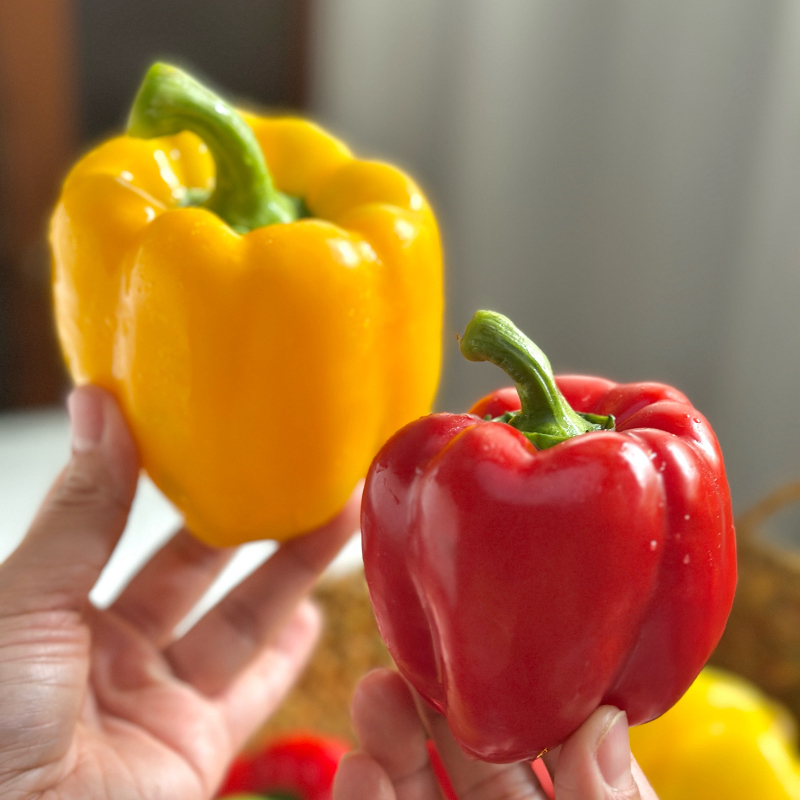 【京东包邮】清脆爽口 低卡轻体 | 水果彩椒/黄红彩椒 新鲜蔬菜 生食沙拉炒菜烤串甜椒汉堡 怎么都好吃 3斤/4.5斤