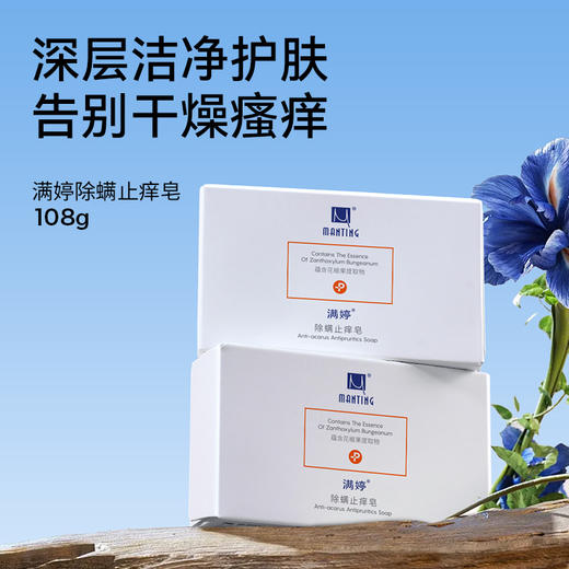 除螨止痒皂108g——加入会员下单享8折，满69元送满婷清满保湿洁面乳，满119元送祛痘控油沐浴乳 商品图1