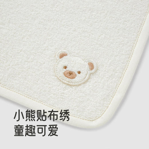 【商场同款】英氏婴儿毛巾7A抗菌宝宝擦手擦脸毛巾柔软手帕3条装 商品图3