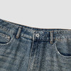 森马牛仔裤女遮胯显瘦宽松复古潮夏季2025新款凉感百慕大短裤时尚 商品缩略图2