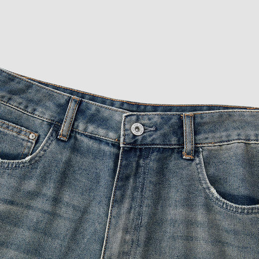 森马牛仔裤女遮胯显瘦宽松复古潮夏季2025新款凉感百慕大短裤时尚 商品图2