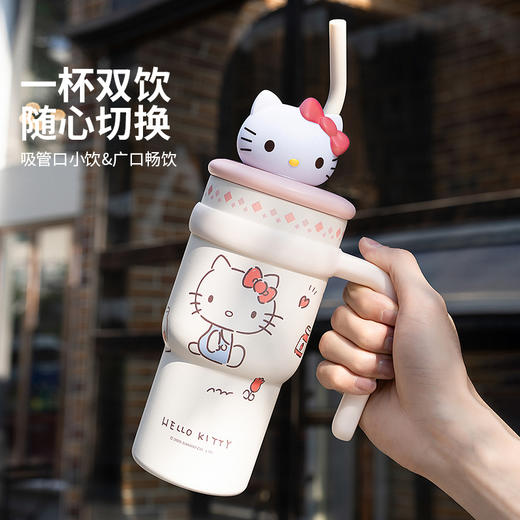 摩登主妇保温杯大容量冰霸杯可爱高颜值水杯女生吸管杯子生日礼物 商品图3