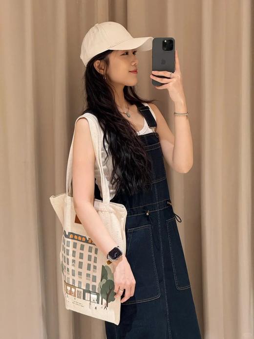 【高品质私服】【IC薄棉弹牛仔背带长款连衣裙】环保制造 弹力持久 柔软舒适N1388-CC【无标出货 介意慎拍】 商品图2