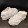 LFGJ14689超轻厚底蕾丝穆勒拖 商品缩略图5