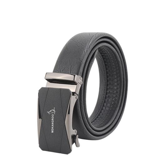 美都袋鼠/MDKANGROO男士休闲简约黑色自动扣皮带MD307AM201-DA-M1 商品图1