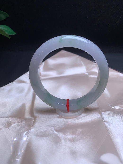 620096，60飘花手镯，干净油润，清新蓝花 商品图3