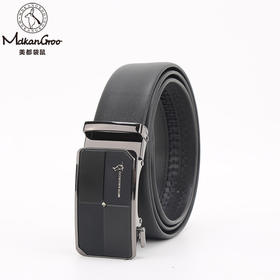 美都袋鼠/MDKANGROO 男士商务通勤礼盒黑色自动扣皮带MD309AM203-DA-M2