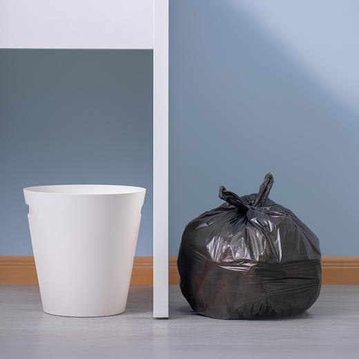 CHAHUA茶花垃圾桶无盖废纸篓+150只垃圾袋加厚45*55cm1526+3215P 商品图2