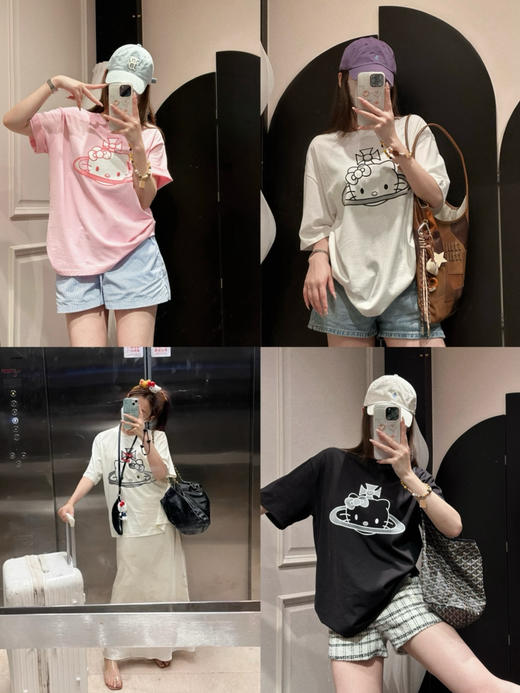 节前福利福利❗️西太后新款𝐓恤 𝐤𝐢𝐭𝐭𝐲猫联名+刺绣（日本限定） 商品图2