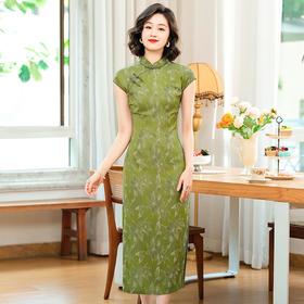 「自」全新升级【铂金会员349/天猫469/差价120】(14547)洛诗琳国风旗袍连衣裙2025年夏季新款复古提花改良连衣裙