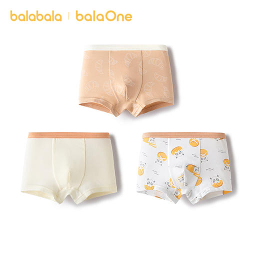 巴拉巴拉男童内裤棉平角小中大童四角短裤抗菌裆不夹P亲肤三条装 商品图1