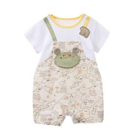 丽婴房-童衣类（夏）I5连身装米白