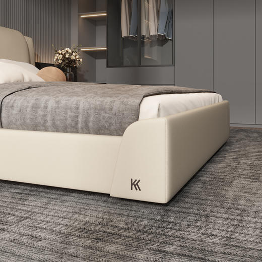 顾家家居整装 意式轻奢 皮艺软床KZ.B1072PQ4-帕拉蒂尼 商品图3