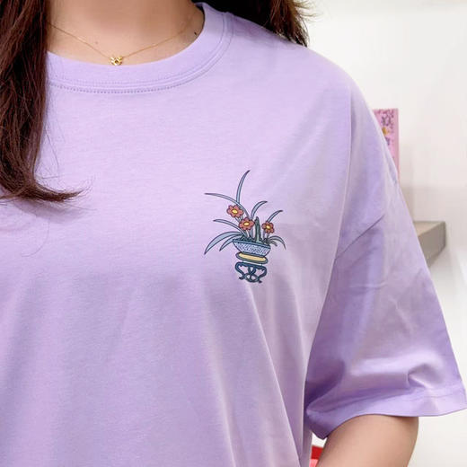 花间月下情侣兔 纯棉T恤 商品图2